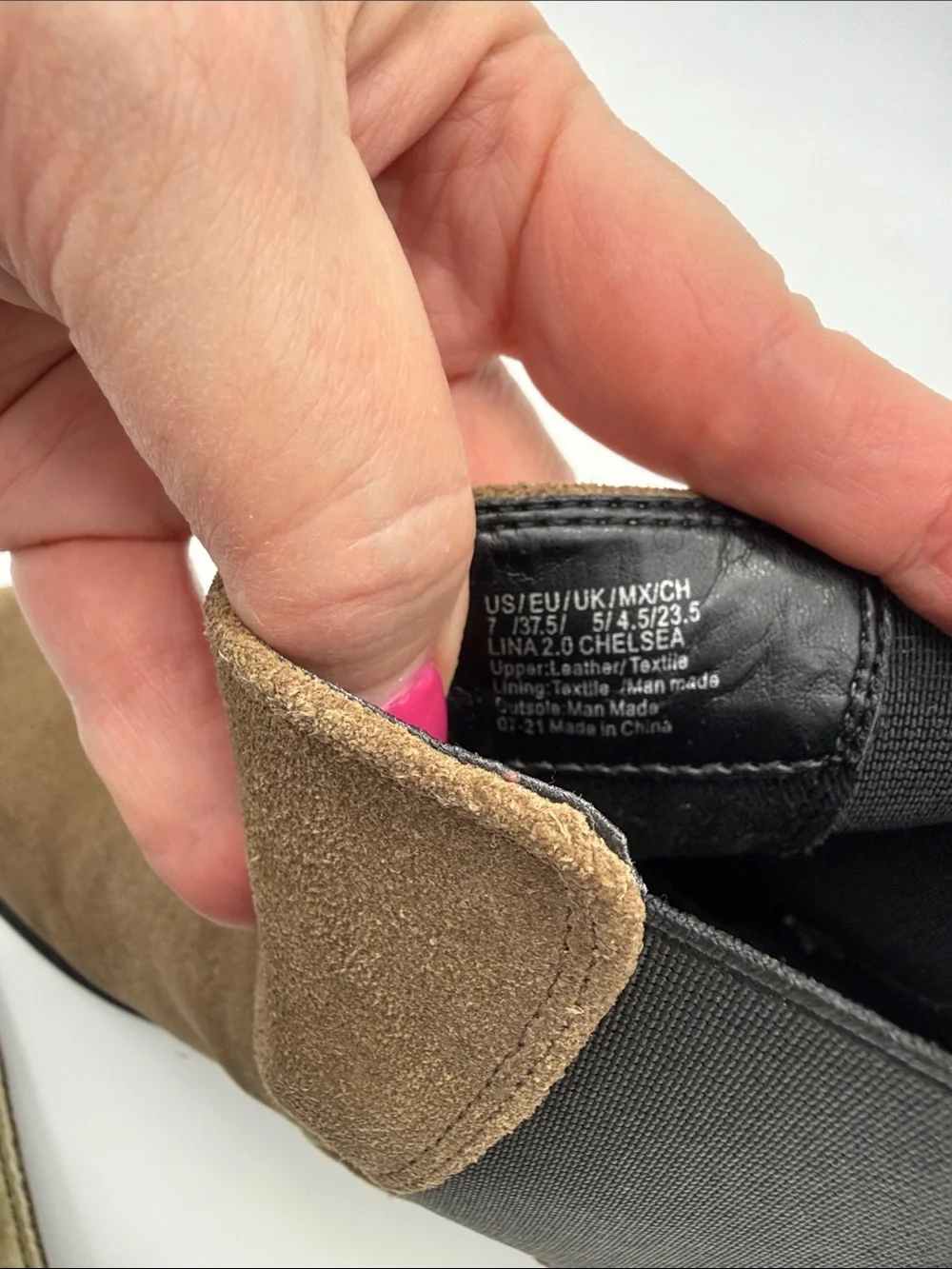 Kenneth Cole Lina 2.0 Chelsea Suede Ankle Boots Dark Taupe